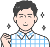 笑顔の20代男性